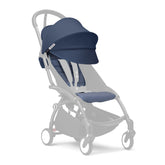 Stokke YOYO6+ Air France Blue seat pad offers ergonomic support for a growing child.