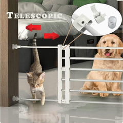 Stoneglow short dog gate step-over design enabling easy human pass-through.