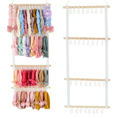 Stoorkhope White04 wooden bow organizer in assembly view for easy-access storage