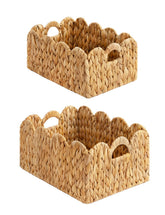 StorageWorks scalloped-edge basket closeup shows handwoven detail for versatile storage.