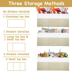 Storasier waterproof Oxford cloth surface beige ensures durability and easy wipe-clean maintenance.