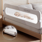 Strenkitech foldable bed rails button demo for quick setup and safe co-sleeping.