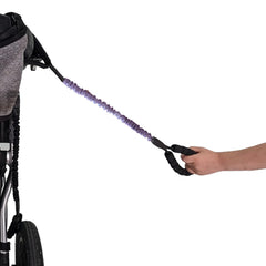 Strollmate stroller handle shows a comfy close-proximity tether for toddlers.