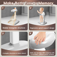 STUNLUX Foldable design saves space and makes bathroom storage easy.