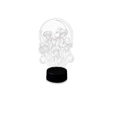 Stunned Mind Sailor Moon acrylic lamp side view for desk lighting and decor.