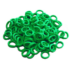STYKIER Christmas green hair ties for baby girls, snag-free ponytails for everyday play.
