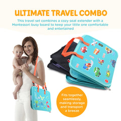 STYLENHOME airplane-seat-extender anti-slip keeps child secure during travel.