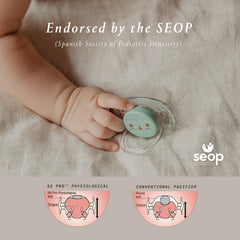 Suavinex Bonhomia SX PRO pacifier with ventilation holes for added safety and airflow