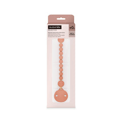 Suavinex Color Essence closeup highlights one-piece silicone construction for security.