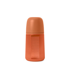 Suavinex Color Essence SX PRO bottle closeup shows velvety silicone for gentle feeding