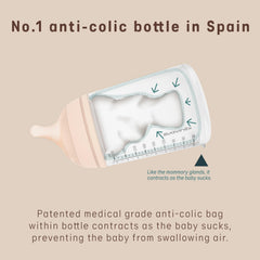 Suavinex Zerø.Zero pacifier in skin-tone shade supports calm transitions.