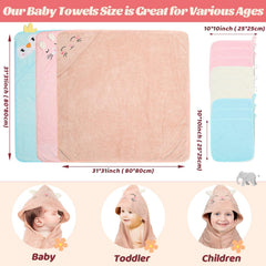 Sublaga hooded baby towel blue chick provides secure wrap after baths.