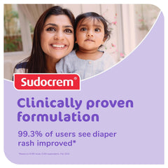 Sudocrem diaper cream spread-on-skin demonstrates easy-to-apply texture