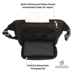 Suessie detachable-changing-pad enables quick diaper changes anywhere with comfort.