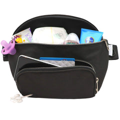 Suessie fanny-pack-diaper-bag compact waist carry for quick on-the-go diaper changes.