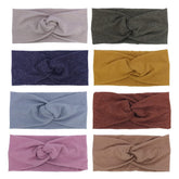 Sugarmelon cross headband taupe — soft, gentle fit for delicate baby skin.