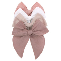 Sugarmelon Fable Bow 4-pack antique natural front view for coordinating outfits