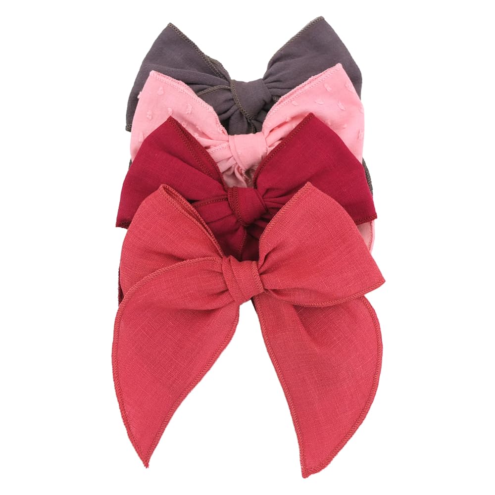 Sugarmelon Fable Bow 4-pack cinnabar showcases versatile kids' accessory for everyday outfits.