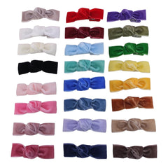 Sugarmelon fringe bangs hair clip with a soft velvet bow keeps bangs neatly in place.