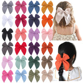 Sugarmelon pack-24-large-linen-hair-clips color variety for coordinating outfits.