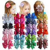Sugarmelon pinwheel bow close-up in vibrant colors for easy outfit matching.