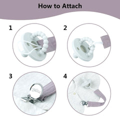 Sugee pacifier clip fits most universal pacifiers for convenience
