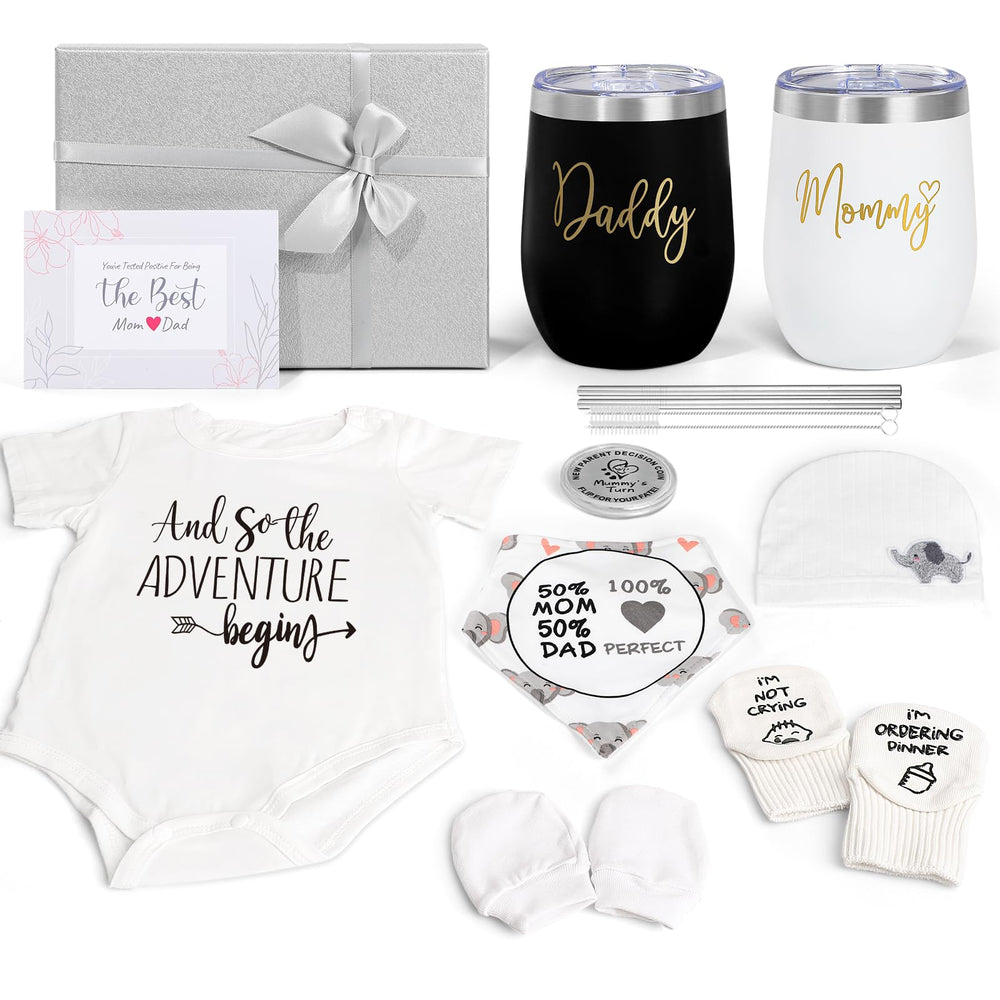Suhctuptx new mom gifts grey tumbler set for easy hydration on-the-go.
