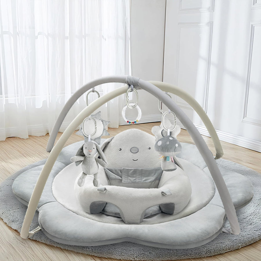 suihuooo 3in1 baby play mat with flower design supports visual development during playtime