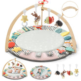 Suihuooo baby play mat with 6 zones for early learning and exploration
