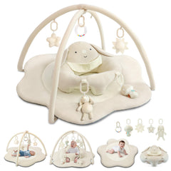 suihuooo flower-shaped play mat captures baby’s attention and supports visual exploration.