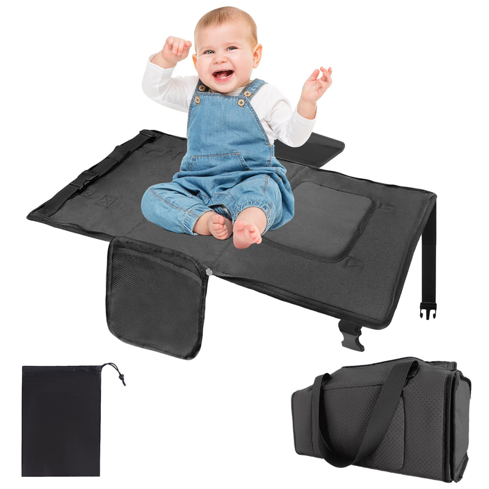 Sukubiui Toddler Airplane Bed seat-attachment enables secure, comfy travel for kids during flights.