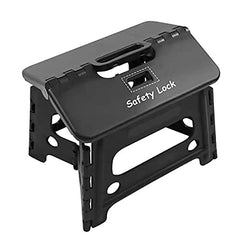SUMBABO kids folding step stool closed for compact storage and quick setup.