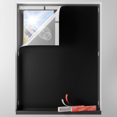 Sumobaby blackout curtains in a bedroom deliver full darkness for better sleep.