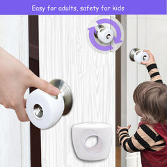 Close-up of Sunenlyst durable non-toxic materials on a door knob cover