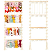 Sunlit Market headband holder showcases a bow display for easy outfit access.