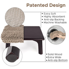 Sunlit One Step Stool 550 lb capacity supports adults and kids safely.