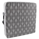 SUNMALL dining chair booster front view—grey arrow—for secure toddler meals