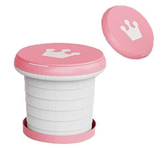 SunnySmile Travel Potty pink splash guard helps prevent leaks during use