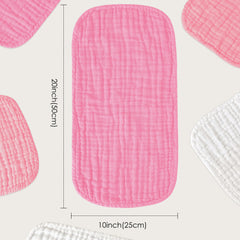 Sunny zzzZZ 20x10 burp cloths provide large coverage for newborn dribbles and spit-ups