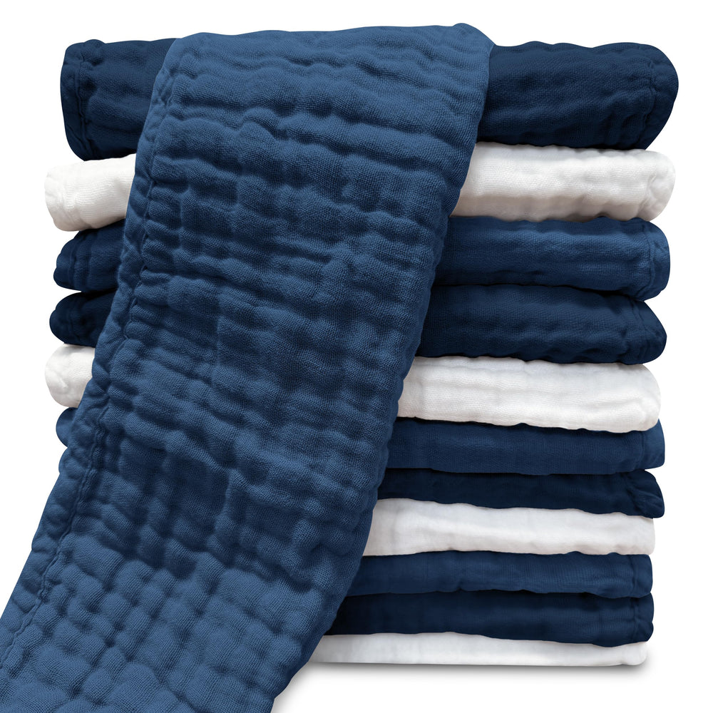 Sunny zzzZZ muslin burp cloths set show soft cotton and large coverage for newborns
