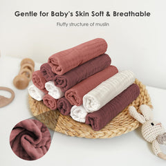 Sunny zzzZZ unisex burp cloths in color variety to complement outfits.