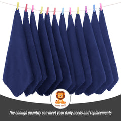 Sunny zzzZZ baby washcloths arranged in a basket for bath time