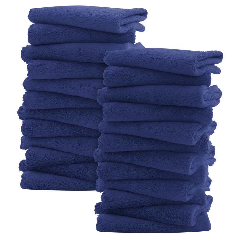 Sunny zzzZZ Ultra Soft washcloths 24-pack in coral fleece, soft and gentle for babies