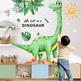 Sunoyar large dinosaur wall decal 3-piece set brightens kid's room with playful mural.