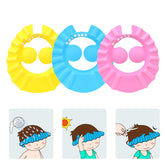 SUNTRADE 3-piece kids bathing hat set: playful design providing eye protection during shampooing.