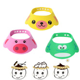 SUNTRADE cartoon visor yellow frog design shields eyes during bath time.