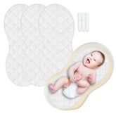 SUNTUE peanut shape changing pad liner in white offers soft baby comfort.
