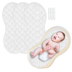 SUNTUE peanut shape changing pad liner in white offers soft baby comfort.
