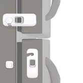 Sunyci child-proof fridge lock 2-pack white close-up for safer fridge access