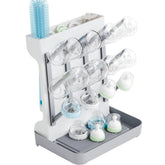 SuoXing vertical bottle drying rack front view showing space-saving design for busy kitchens